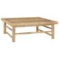 Preview: 6-tlg. Garten-Lounge-Set mit Dunkelgrauen Kissen Bambus