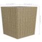 Preview: 3-tlg. Bistro-Set Poly Rattan und Hartglas Beige 