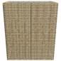 Preview: 3-tlg. Bistro-Set Poly Rattan und Hartglas Beige 