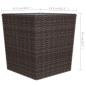 Preview: 3-tlg. Bistro-Set Poly Rattan und Hartglas Braun