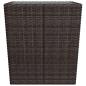 Preview: 3-tlg. Bistro-Set Poly Rattan und Hartglas Braun