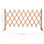 Preview: Garten-Rankzaun Orange 150x80 cm Massivholz Tanne