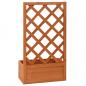 Preview: Garten-Spalier mit Blumenkasten Orange 50x25x90 cm Tannenholz 