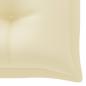 Preview: ARDEBO.de - Gartenbank-Auflage Cremeweiß 200x50x7 cm Oxford-Gewebe