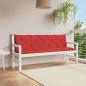 Preview: ARDEBO.de - Gartenbank-Auflage Rot 180x(50+50)x7 cm Oxford-Gewebe