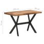 Preview: Esstisch 120x60x75 cm Massivholz Honigfarben