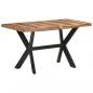 Preview: Esstisch 140x70x75 cm Massivholz Honigfarben