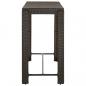 Preview: Garten-Bartisch Braun 140,5x60,5x110,5 cm Poly Rattan