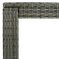 Preview: Garten-Bartisch Grau 140,5x60,5x110,5 cm Poly Rattan