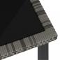 Preview: Garten-Esstisch Grau 70x70x73 cm Poly Rattan