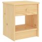 Preview: ARDEBO.de - Nachttisch Natur 35x30x40 cm Massivholz Kiefer