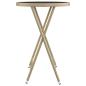 Preview: 3-tlg. Bistro-Set Poly Rattan und Hartglas Beige