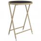 Preview: 3-tlg. Bistro-Set Poly Rattan und Hartglas Beige