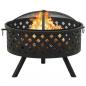 Preview: Feuerstelle mit Schürhaken 68 cm XXL Stahl