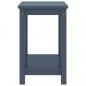 Preview: Nachttisch Hellgrau 35x30x47 cm Massivholz Kiefer