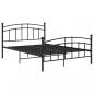 Preview: Bettgestell Schwarz Metall 200x200 cm