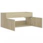 Preview: Waschbeckenunterschrank Sonoma-Eiche 100x38,5x46cm