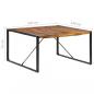 Preview: Esstisch 140x140x75 cm Massivholz mit Palisander-Finish