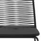 Preview: Gartenstühle 4 Stk. Poly Rattan Schwarz