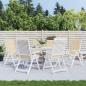 Preview: ARDEBO.de - Gartenstuhlauflagen für Hochlehner 6Stk. Beige 120x50x3cm Stoff