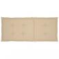 Preview: Gartenstuhlauflagen für Hochlehner 6Stk. Beige 120x50x3cm Stoff