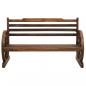 Preview: Gartenbank 112 cm Massivholz Tanne