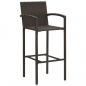 Preview: Barhocker 2 Stk. Braun Poly Rattan