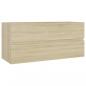 Preview: Waschbeckenunterschrank Sonoma-Eiche 100x38,5x45 cm