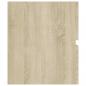 Preview: Waschbeckenunterschrank Sonoma-Eiche 100x38,5x45 cm