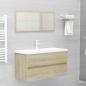Preview: Waschbeckenunterschrank Sonoma-Eiche 90x38,5x45cm Holzwerkstoff