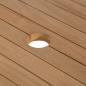 Preview: Waschtisch Massivholz Teak mit Waschbecken Marmor Schwarz