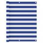 Preview: ARDEBO.de - Balkon-Sichtschutz Weiß und Blau 120x400 cm Oxford-Gewebe
