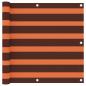 Preview: Balkon-Sichtschutz Orange und Braun 90x300 cm Oxford-Gewebe