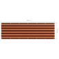 Preview: Balkon-Sichtschutz Orange und Braun 90x300 cm Oxford-Gewebe