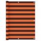 Preview: ARDEBO.de - Balkon-Sichtschutz Orange und Braun 120x500 cm Oxford-Gewebe