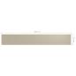 Preview: Balkon-Sichtschutz Beige 75x500 cm Oxford-Gewebe