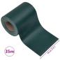 Preview: Garten-Sichtschutz 4 Stk. PVC 35x0,19 m Mattgrün