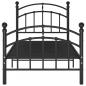 Preview: Bettgestell Schwarz Metall 100x200 cm
