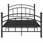 Preview: Bettgestell Schwarz Metall 120x200 cm
