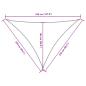 Preview: Sonnensegel Oxford-Gewebe Dreieckig 2,5x2,5x3,5 m Anthrazit