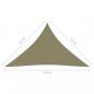 Preview: Sonnensegel Oxford-Gewebe Dreieckig 3,5x3,5x4,9 m Beige