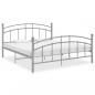 Preview: ARDEBO.de - Bettgestell Grau Metall 180x200 cm