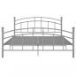 Preview: Bettgestell Grau Metall 180x200 cm