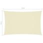 Preview: Sonnensegel Oxford-Gewebe Rechteckig 3x6 m Creme