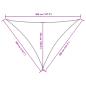 Preview: Sonnensegel Oxford-Gewebe Dreieckig 3x4x4 m Creme