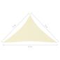 Preview: Sonnensegel Oxford-Gewebe Dreieckig 5x5x6 m Creme