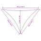 Preview: Sonnensegel Oxford-Gewebe Dreieckig 5x5x6 m Creme