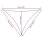Preview: Sonnensegel Oxford-Gewebe Dreieckig 4x5x6,4 m Creme