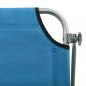 Preview: Sonnenliege mit Sonnendach Stahl Blau