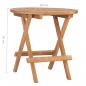 Preview: Klappbarer Gartentisch 50x50x50 cm Teak Massivholz